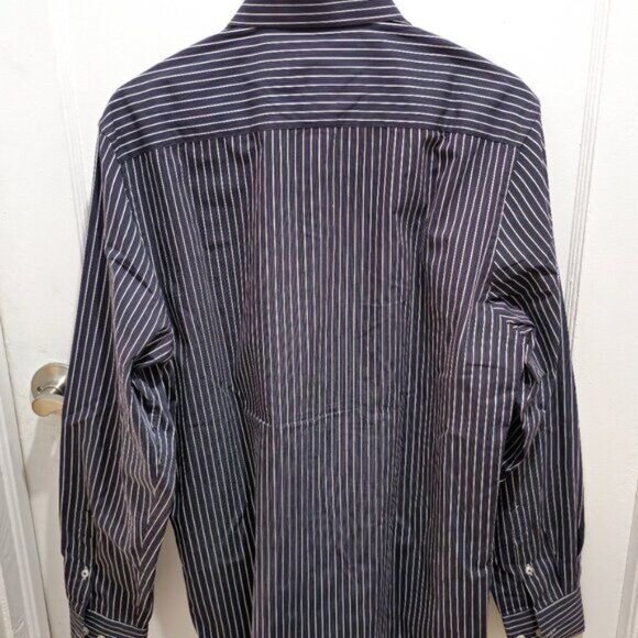 Brio Milano Men’s Contemporary-Fit Striped Long-Sleeve Shirt — Size M - Picture 14 of 14